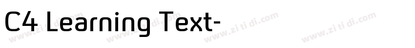 C4 Learning Text字体转换